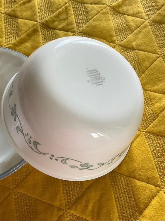 Corelle Other - Corelle White Bowl with Green Vine Border